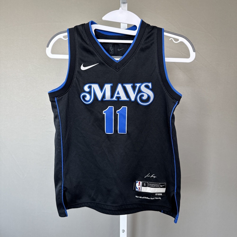 Youth Kyrie Irving Dallas Mavs Black City Edition Nike Swingman Jersey-Small